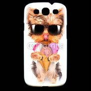 Coque Samsung Galaxy S3 Yorkshire avec un cornet de glace