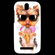Coque HTC One SV Yorkshire avec un cornet de glace