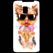 Coque LG P990 Yorkshire avec un cornet de glace