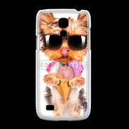 Coque Samsung Galaxy S4mini Yorkshire avec un cornet de glace