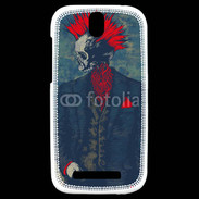 Coque HTC One SV Tête de mort Punk