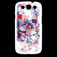 Coque Samsung Galaxy S3 Skull en fleurs