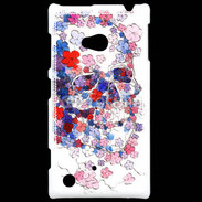Coque Nokia Lumia 720 Skull en fleurs