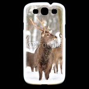 Coque Samsung Galaxy S3 Cerf et biche en troupeau