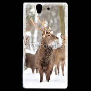 Coque Sony Xperia Z Cerf et biche en troupeau