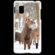 Coque LG Optimus G Cerf et biche en troupeau