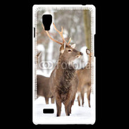 Coque LG Optimus L9 Cerf et biche en troupeau