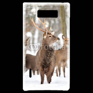 Coque LG Optimus L7 Cerf et biche en troupeau