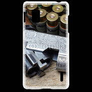 Coque LG Optimus G Vintage fusil et cartouche