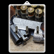 Porte clés Vintage fusil et cartouche