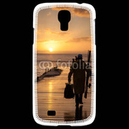 Coque Samsung Galaxy S4 Pécheur au levé du soleil