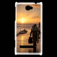 Coque HTC Windows Phone 8S Pécheur au levé du soleil