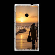 Coque Nokia Lumia 520 Pécheur au levé du soleil