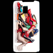 Coque LG P990 Pêle mêle chaussures