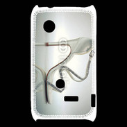 Coque Sony Xperia Typo Sandale talon et strass