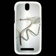 Coque HTC One SV Sandale talon et strass
