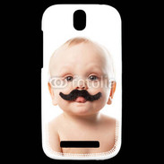 Coque HTC One SV Bébé avec moustache