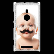 Coque Nokia Lumia 925 Bébé avec moustache