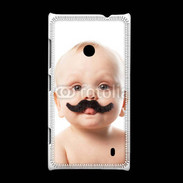 Coque Nokia Lumia 520 Bébé avec moustache