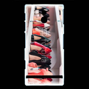 Coque Sony Xperia P Dressing chaussures