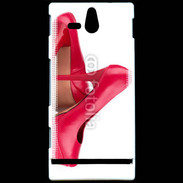 Coque Sony Xperia U Escarpins plateformes rouges