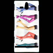 Coque Sony Xperia U Collants multicolors