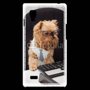 Coque LG Optimus L9 Chien informaticien