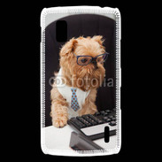 Coque LG Nexus 4 Chien informaticien