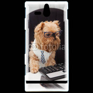 Coque Sony Xperia U Chien informaticien