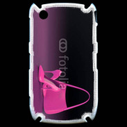 Coque Blackberry 8520 Escarpins et sac à main rose