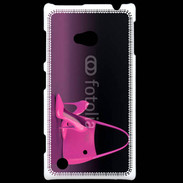 Coque Nokia Lumia 720 Escarpins et sac à main rose
