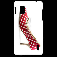 Coque LG Optimus G escarpin petits pois