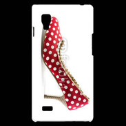 Coque LG Optimus L9 escarpin petits pois