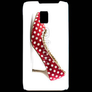 Coque LG P990 escarpin petits pois