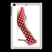 Coque iPadMini escarpin petits pois