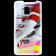 Coque LG P990 Pêle mêle chaussures 2