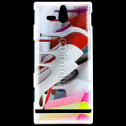 Coque Sony Xperia U Pêle mêle chaussures 2