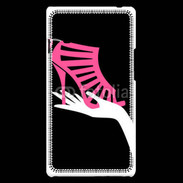 Coque LG Optimus L9 Sandale rose soldée