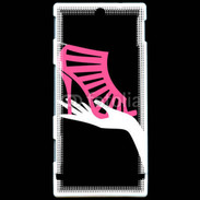 Coque Sony Xperia U Sandale rose soldée