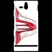 Coque Sony Xperia U Escarpins rouges 3