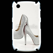 Coque Blackberry 8520 Escarpins strass argent