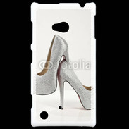 Coque Nokia Lumia 720 Escarpins strass argent