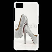 Coque Blackberry Z10 Escarpins strass argent