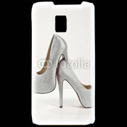 Coque LG P990 Escarpins strass argent
