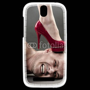 Coque HTC One SV Homme sous escarpin 2