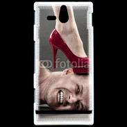 Coque Sony Xperia U Homme sous escarpin 2