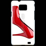 Coque Samsung Galaxy S2 Escarpin rouge 2