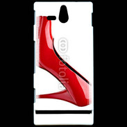 Coque Sony Xperia U Escarpin rouge 2