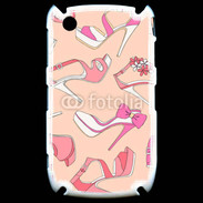 Coque Blackberry 8520 Fond rose chaussures 