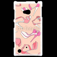 Coque Nokia Lumia 720 Fond rose chaussures 